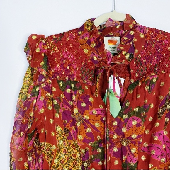 Farm Rio - Printed Smocked Dress - Picture 4 of 7